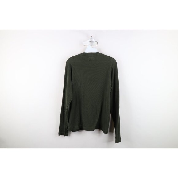 Under Armour Mens Medium Faded Thermal Waffle Knit Long Sleeve Henley T-Shirt - Picture 10 of 12